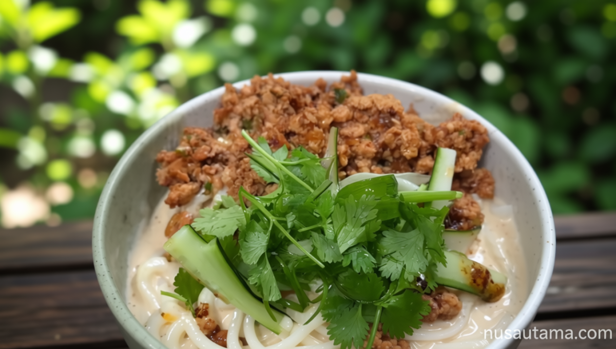 What Happened During: Resep Udon High Protein dengan Ayam Cincang, Menu Kenyang Tinggi Protein yang Creamy dan Pedas