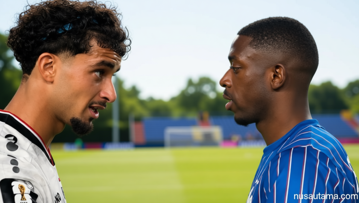 Solving Problems: Momen Menarik usai Timnas Prancis vs Irak, Zidane Iqbal Diajak Tukar Kaos oleh Ousmane Dembele