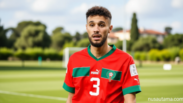 New Policy: Bek Timnas Maroko dan Manchester United Noussair Mazraoui Berencana Pensiun usai Piala Dunia 2026, Ingin Fokus Hafal Al-Qur’an