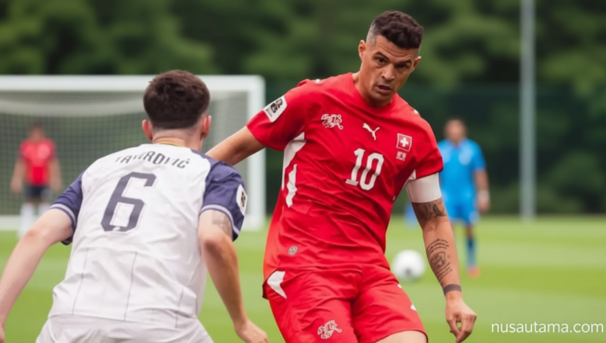Granit Xhaka Puas Usai Timnas Swiss Tumbangkan Bosnia dan Herzegovina