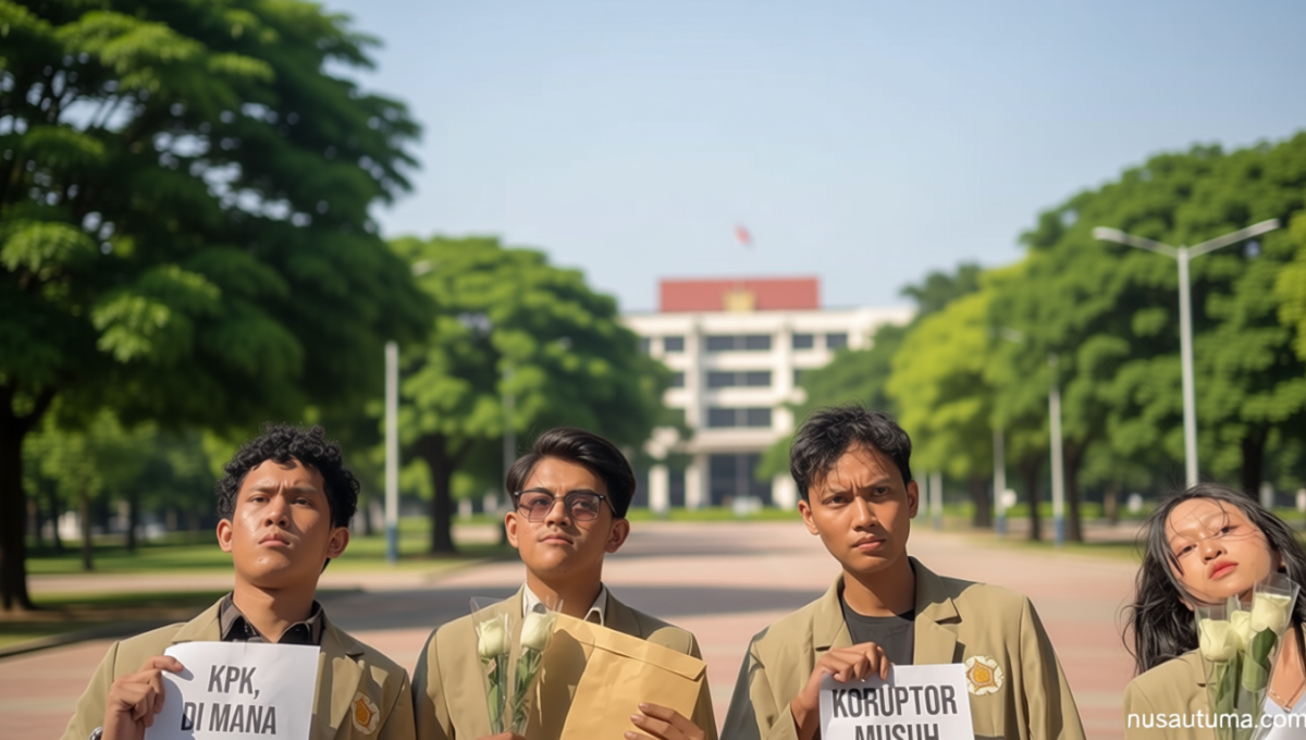What Happened During: Serikat Mahasiswa (SEMA) UGM Datangi KPK, Desak Ambil Alih Penanganan Kasus Febrie Adriansyah