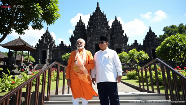 Special Plan: Prabowo dan PM India Narendra Modi Resmikan Kerja Sama Restorasi Candi Prambanan hingga 2036