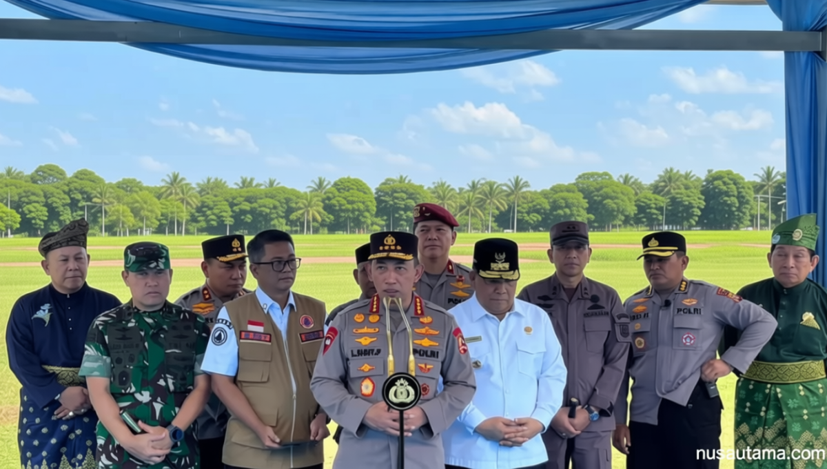 Kapolri Cek Personel dan Peralatan – Perintahkan Tangani Karhutla Riau