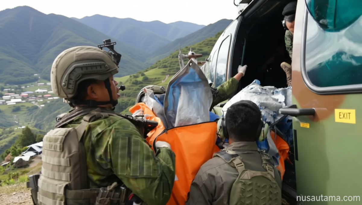 TNI Siagakan Pasukan dan Tingkatkan Patroli Pasca Pembakaran Pesawat dan Penembakan Pilot di Yahukimo