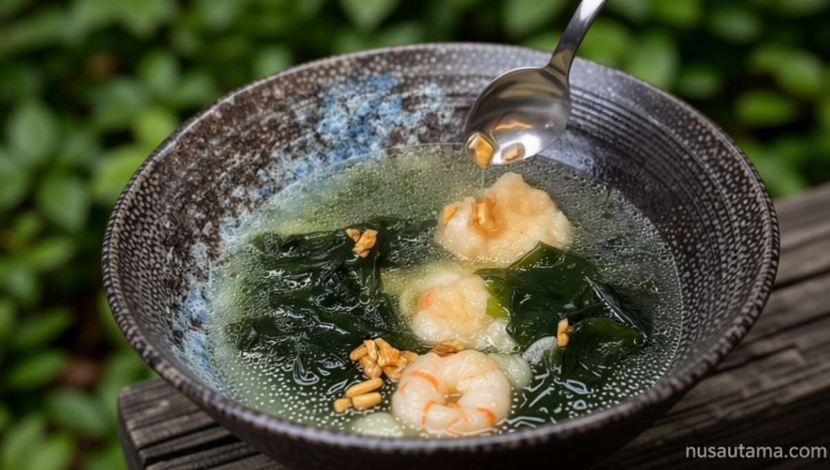 Resep Sup Bola Udang Rumput Laut – Kuah Gurih Hangat yang Segar dan Bergizi