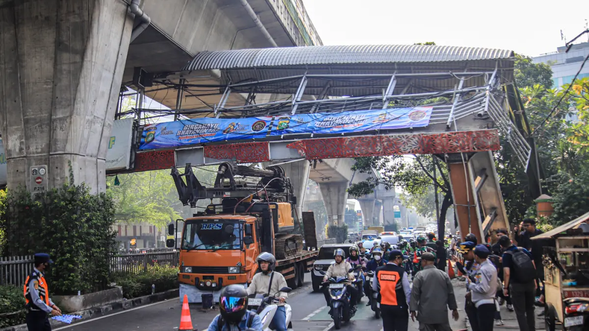 Key Discussion: Belum Sepakat Nilai Ganti Rugi, Pembangunan Ulang JPO Tendean Jakarta Selatan Belum Jelas