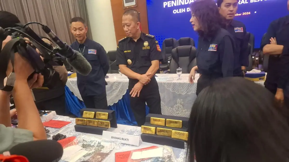 Bea Cukai Selamatkan Rp 8,5 Miliar Penerimaan Negara dari Penyelundupan Emas